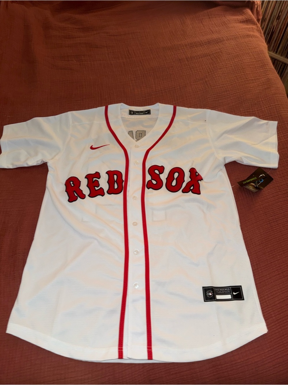 NWT 2026- Nike Boston Red Sox White & Red Chapman Baseball Jersey